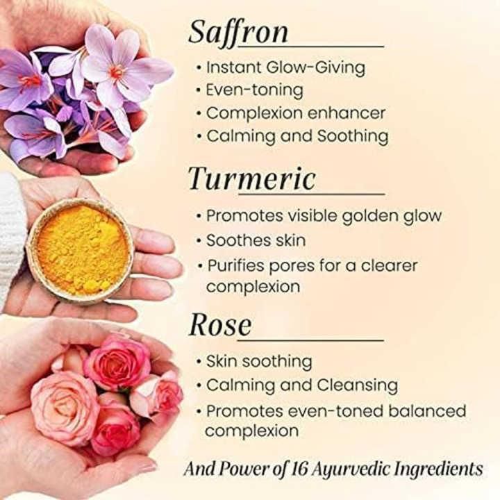 Saffron, Turmeric & Rose Visibly Brighter Face Serum 50ml