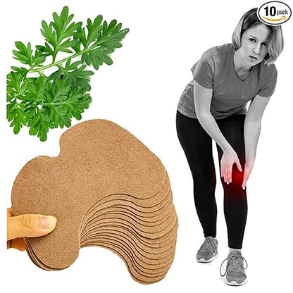 4beauty Therapy Herbal Knee Plaster Sticker Pain Relief and Inflammation Patches Joint Knee Relief Patches Kit Natural Wormwood Extract Sticker Knee Pain Relief Patches For Men Women Pack Of (10)