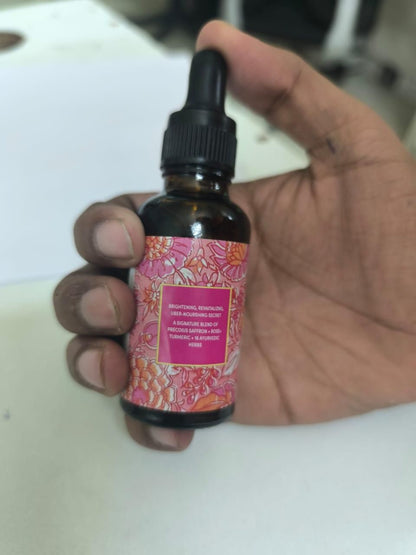 Saffron, Turmeric & Rose Visibly Brighter Face Serum 50ml