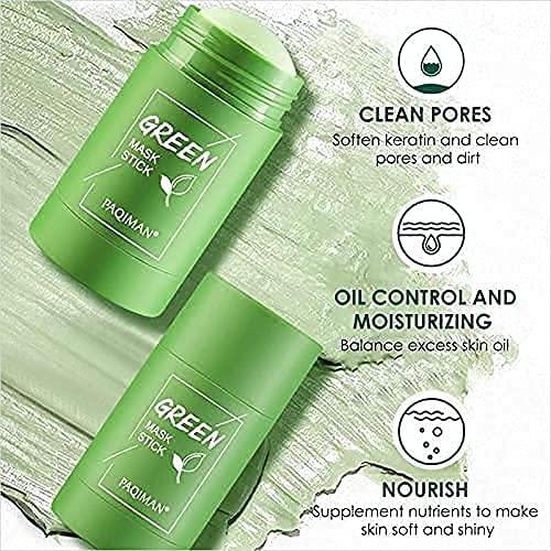 Green Tea Aloe Beauty Anti Acne Purifying Oil Control Detoxifying Clot Stick Mask for Glowing & Pimple Free Skin  (Pack of 1)