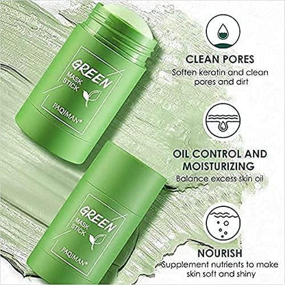 Green Tea Aloe Beauty Anti Acne Purifying Oil Control Detoxifying Clot Stick Mask for Glowing & Pimple Free Skin  (Pack of 1)